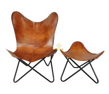 Leather Butterfly Chair with