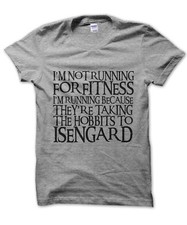 I'm Not Running For Fitness Hobbits t-shirt funny nerd tee present gift