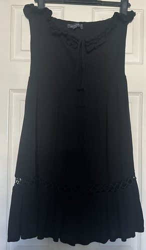 Sosandar black embroidered hem - sosandar,