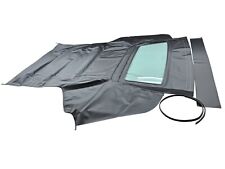 Fits: Ford Mustang 1983-90 Convertible Top & GLASS Window Black Pinpoint Vinyl