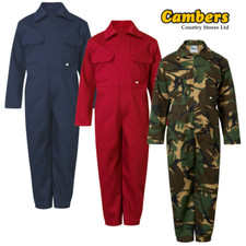 NEW Fort Junior Kids Childs Overalls Boiler Suit Coveralls - All Sizes & Colours