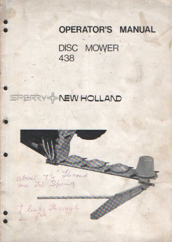 New holland disc mower - holland,