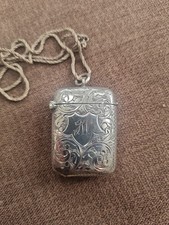 Hallmarked Silver Vesta Case