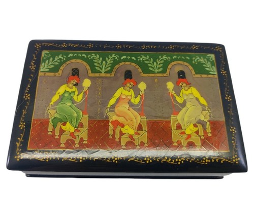 Russian lacquer trinket - russian,