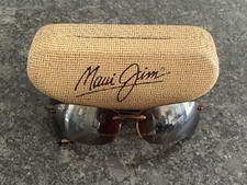 Maui Jim Turtle Bay MJ-411-10 Sunglasses Tortoise MJ Sport Wrap Half Rim
