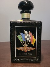 Vintage 1969 J.W. Dant Whiskey Decanter Indianapolis Motor Speedway Decanter