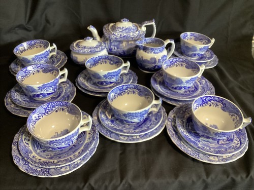Spode blue italian tea - blue, set