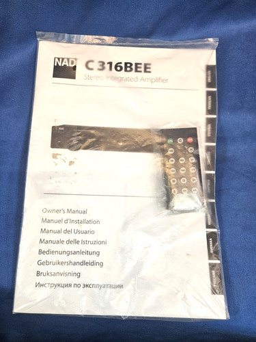 Nad c316bee remote and manual - and,