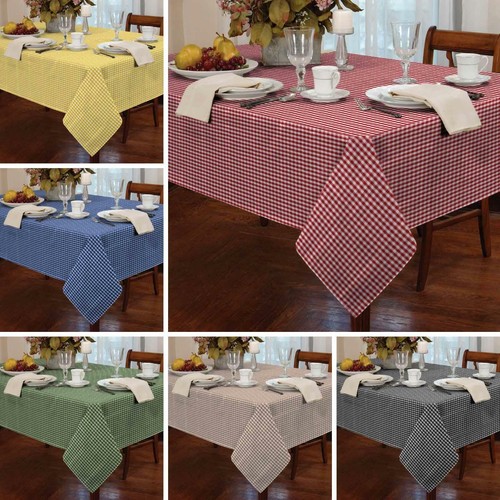 Gingham check tablecloths - gingham, tablecloths,