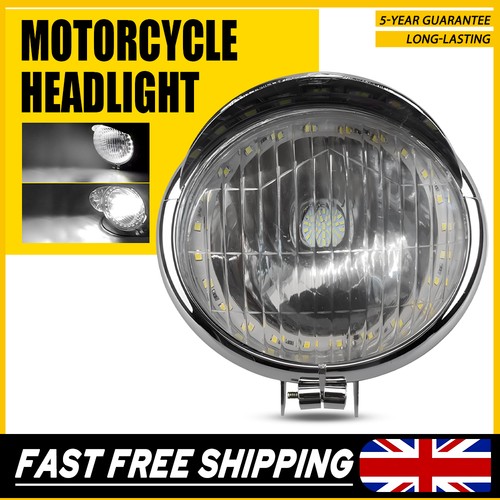 Chrome bullet headlight lamp - chrome,