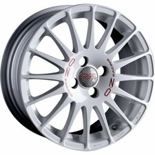 OZ RACING SUPERTURISMO WRC RACE WHITE RED LETTERING ALLOY WHEEL 17x8 ET35 5x100