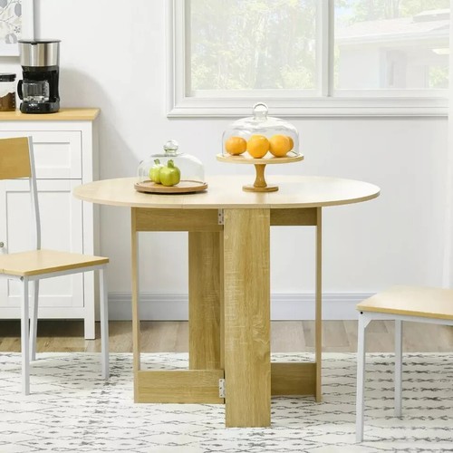 Oak brown folding - dining, table