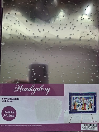 Hunkydory snowfall acetate - hunkydory,