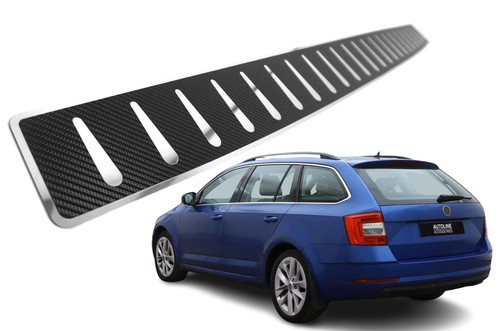 Carbon foiled rear bumper - carbon,