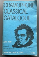 Gramophone Classical Catalogue June 1980 Records And Tapes