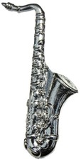 Saxophone Pin Badge Brooch Sax Musician