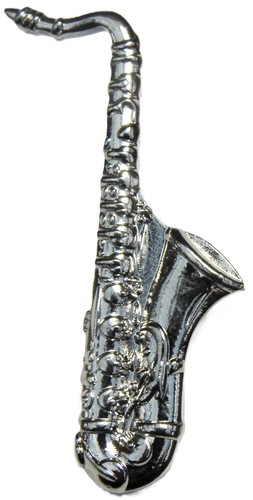 Saxophone pin badge brooch sax - saxophone,