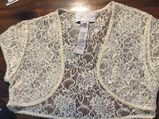 NWT Cream Lace Dress Jacket
