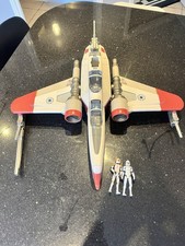 Clone Wars ARC Fighter Model and two Clone Trooper Figures 