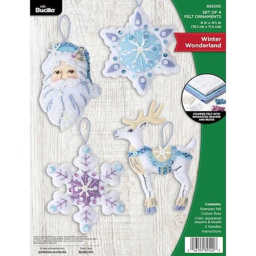 Bucilla felt ornaments - felt,