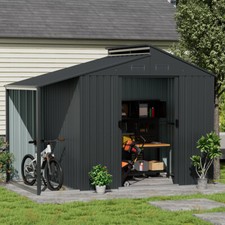 Large Tool House Garden Storage Shed 4x6 4x8 8x8 10x8 10x10 10x12ft Steel Shed
