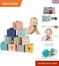 12 Soft Baby Blocks -