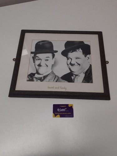 Laurel and hardy framed print - laurel,