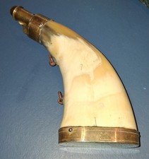 19th Century Powder Flask - Ex Purdon Estate Lisnabin Westmeath Ireland