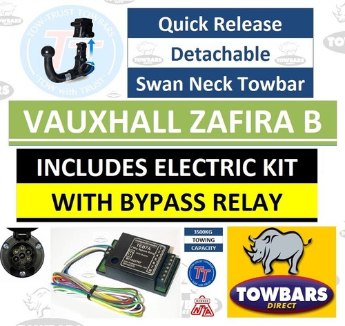 Detachable swan neck towbar - neck,