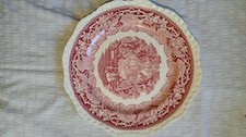 Red Mason Vista Ironstone Dinner Plate 27cm Vintage Retro Tableware