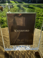 HEAVY WATERFORD CRYSTAL GLASS PHOTOGRAPH FRAME - VGC