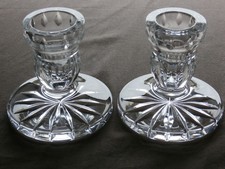 2 x Waterford  Crystal  3.5" Tall candlesticks  - Ex Cond  - Stamped