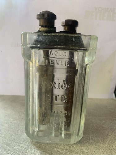 Vintage battery glass - vintage, –
