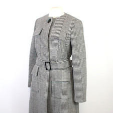 L.K. BENNETT Long Checked Coat