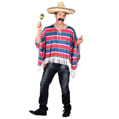 Adult mexican poncho bandit - adult,
