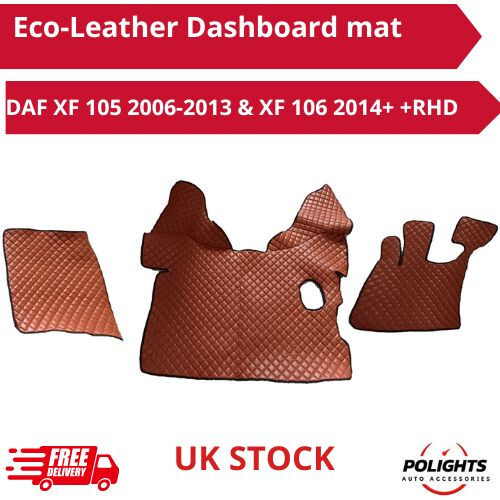 Rhd brown eco leather floor - brown,