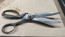 Antique Leonard & Wendt NY Textile Tailor Shears Scissors 12”  Size 5