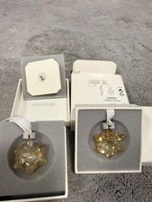 2 crystal Swarovski Christmas
