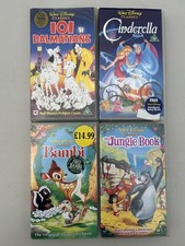 4x Classic Disney VHS Video