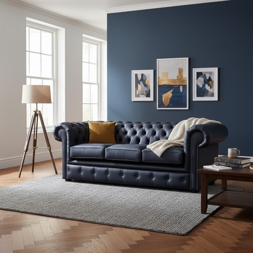 Seater sofa italian leather - 3,
