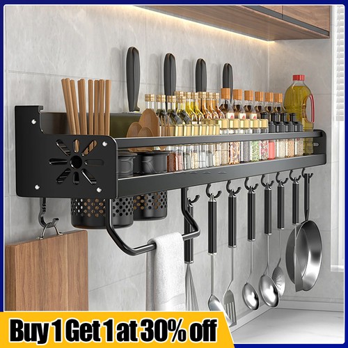 Wall mounted kitchen utensils - mounted,