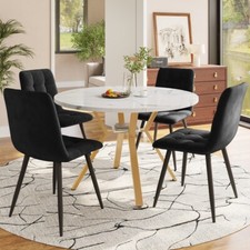 Round Dining Table and 4