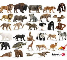 Schleich Wild Farm Animals Toy Zoo Sea Realistic Plastic Action Figure Kids Boys