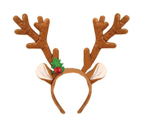 Reindeer antlers with bell - reindeer,