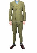 Green Wool Double-Breasted