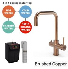 4 in 1 Instant Hot Cold Boiling Water Kitchen Mixer Tap Filter Tank Twin Lever