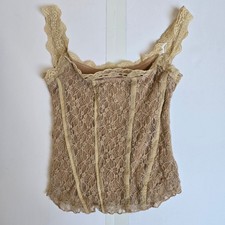 UNIF Lace Corset Tank Top y2k