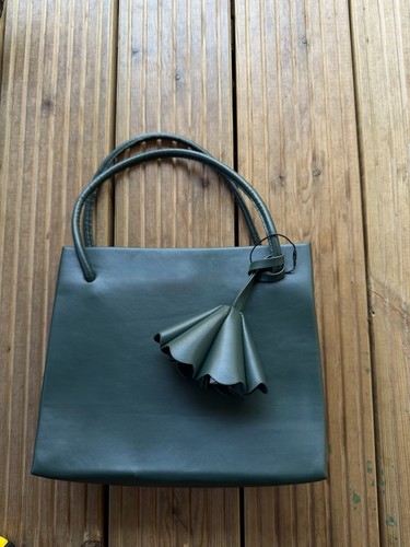 Zara dark green tote bag - dark,
