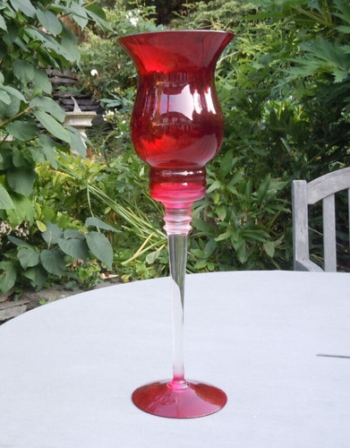 Large tall glass - tall, stem