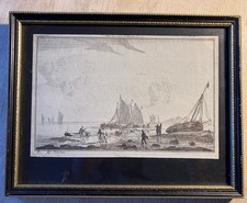 DUTCH MARITIME Antique 1656 Original Etching By Reinier Nooms Zeeman RRP£700